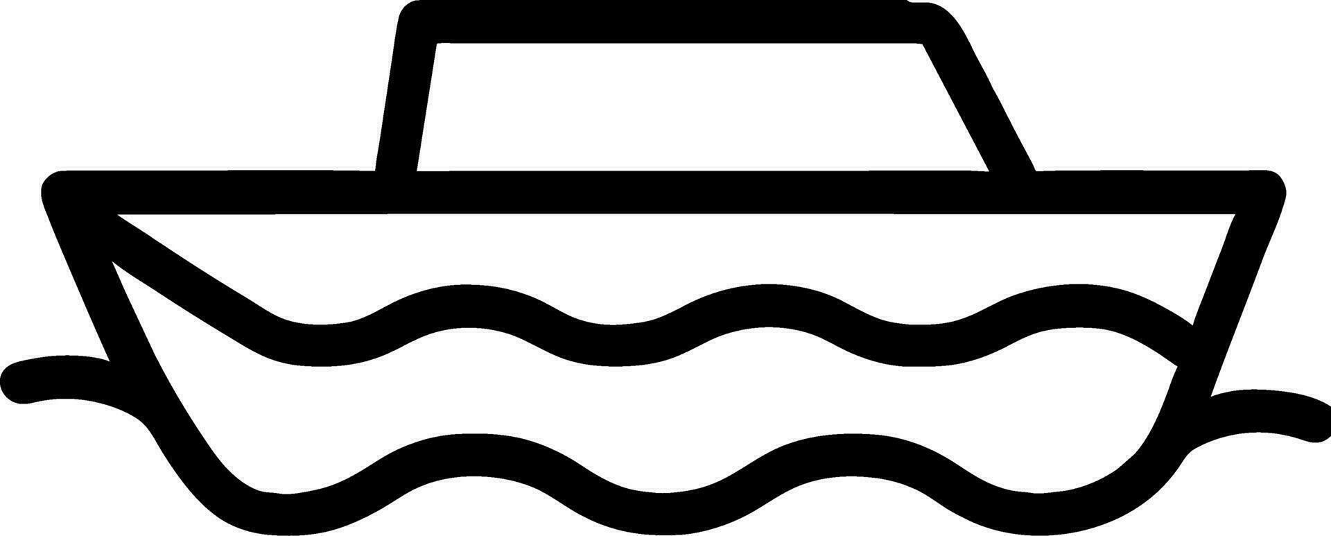 vector illustration of boat icon