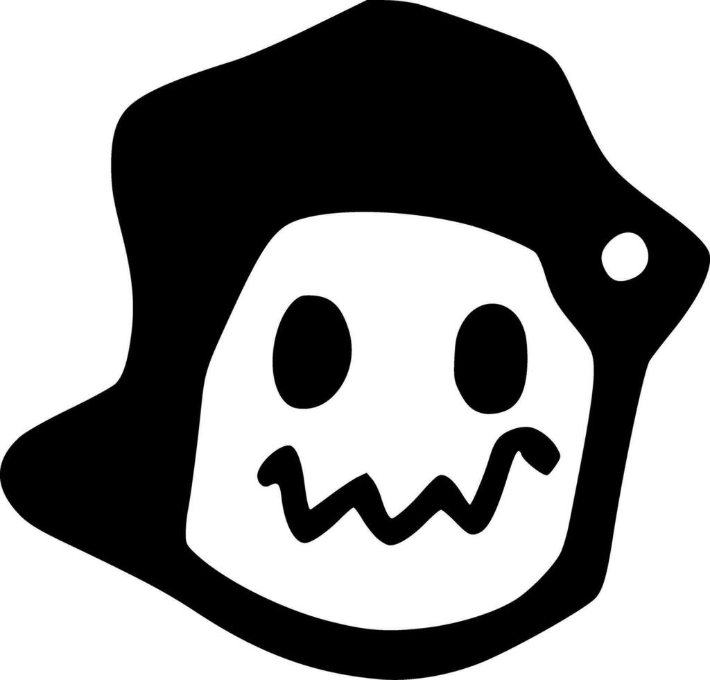 ghost monster cartoon vector