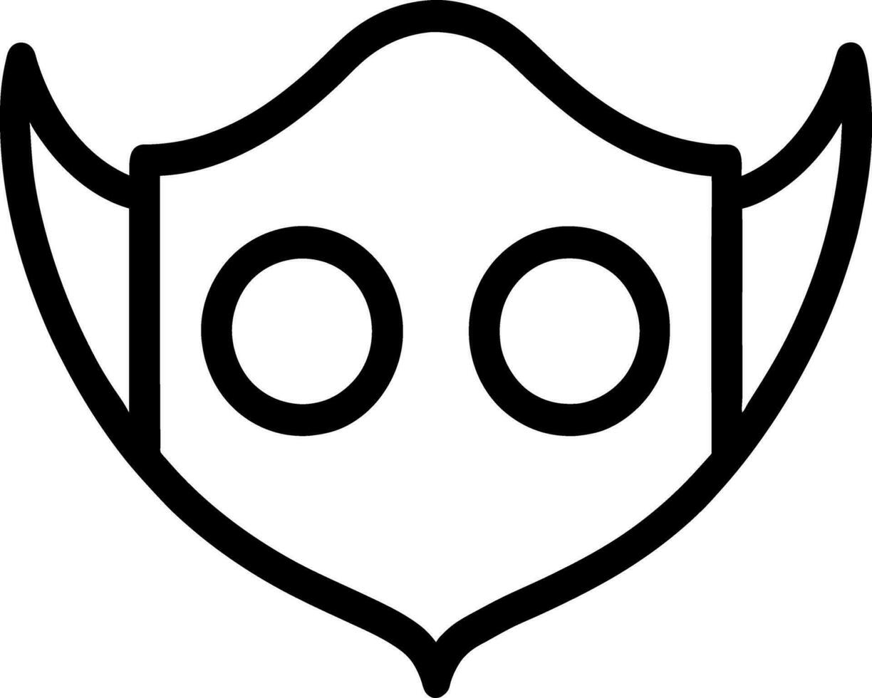 mask icon cartoon vector