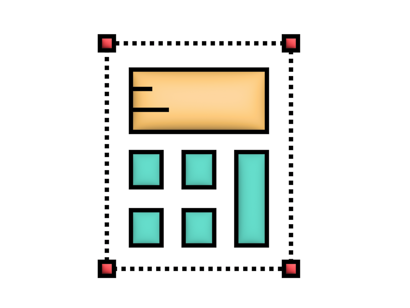 a calculator icon on a transparent background png