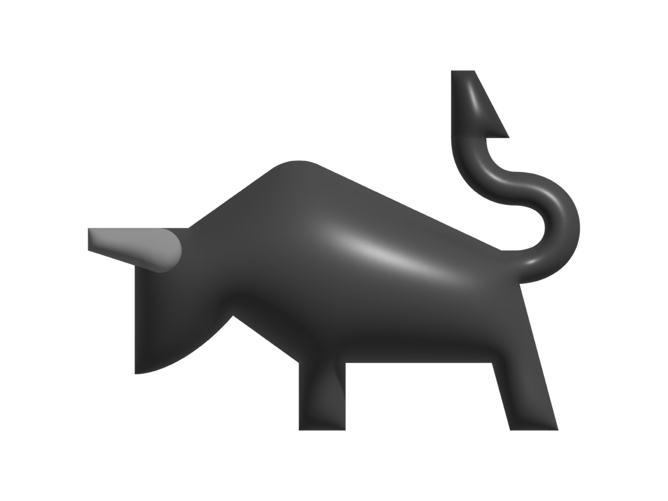 3d bull icon png