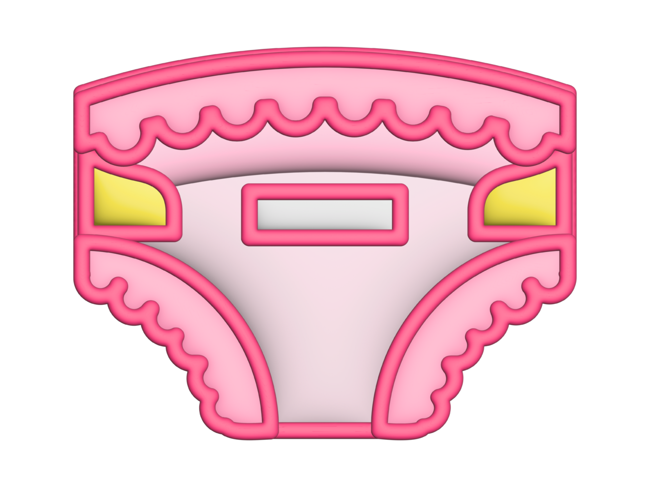 pink underwear icon, cartoon style png