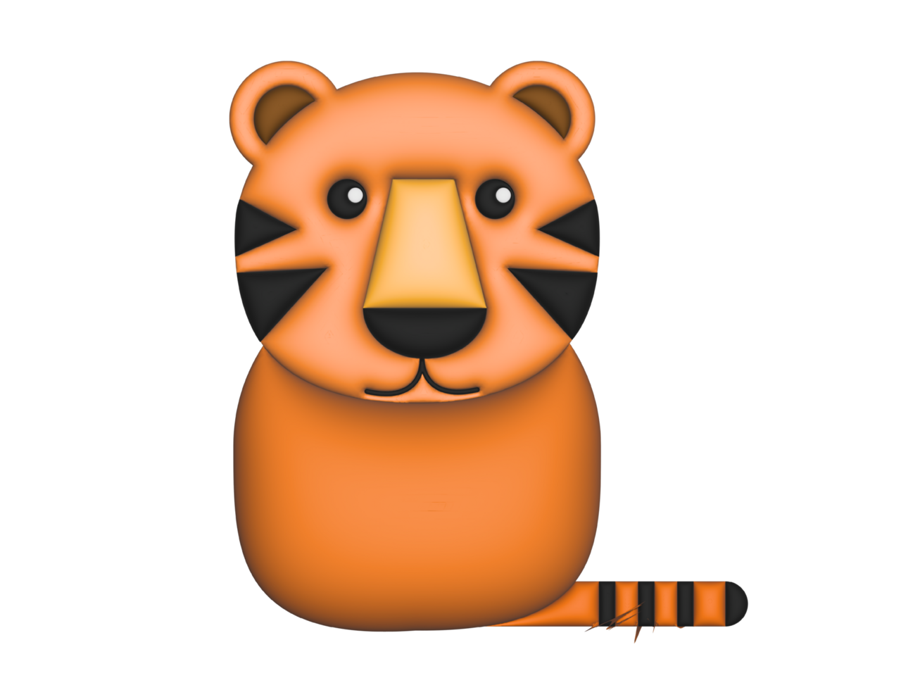 3d Tiger icon png