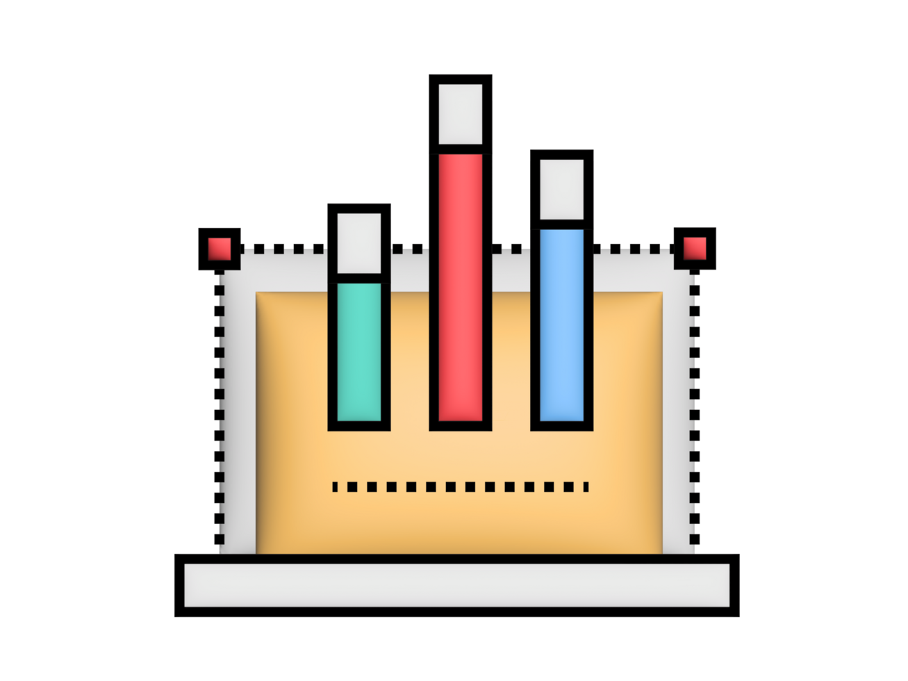 a bar chart icon png