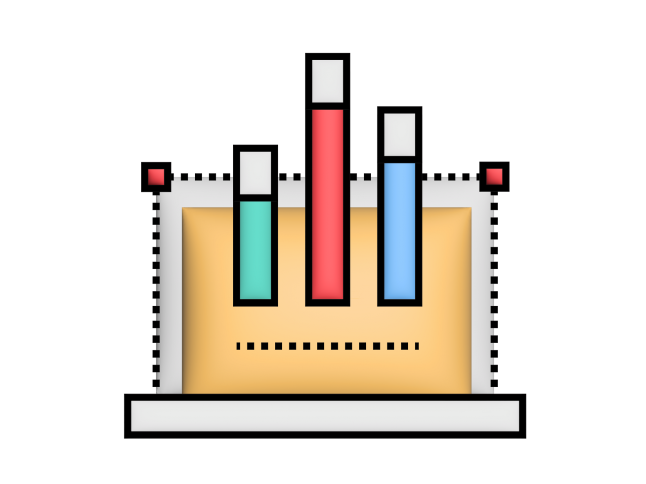 en bar Diagram ikon png