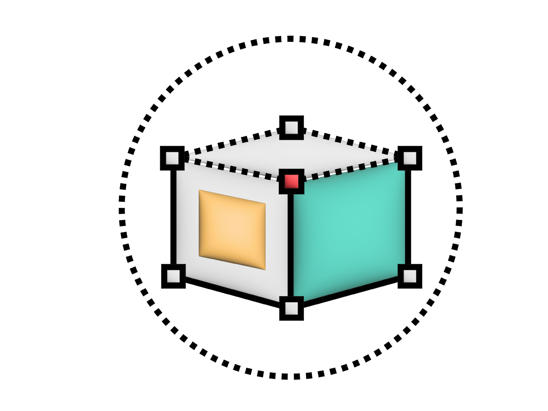 A Cube With A Square In The Middle And A Circle Around It 26570968 PNG a-cube-with-a-square-in-the-middle-and-a-circle-around-it-26570968-png
