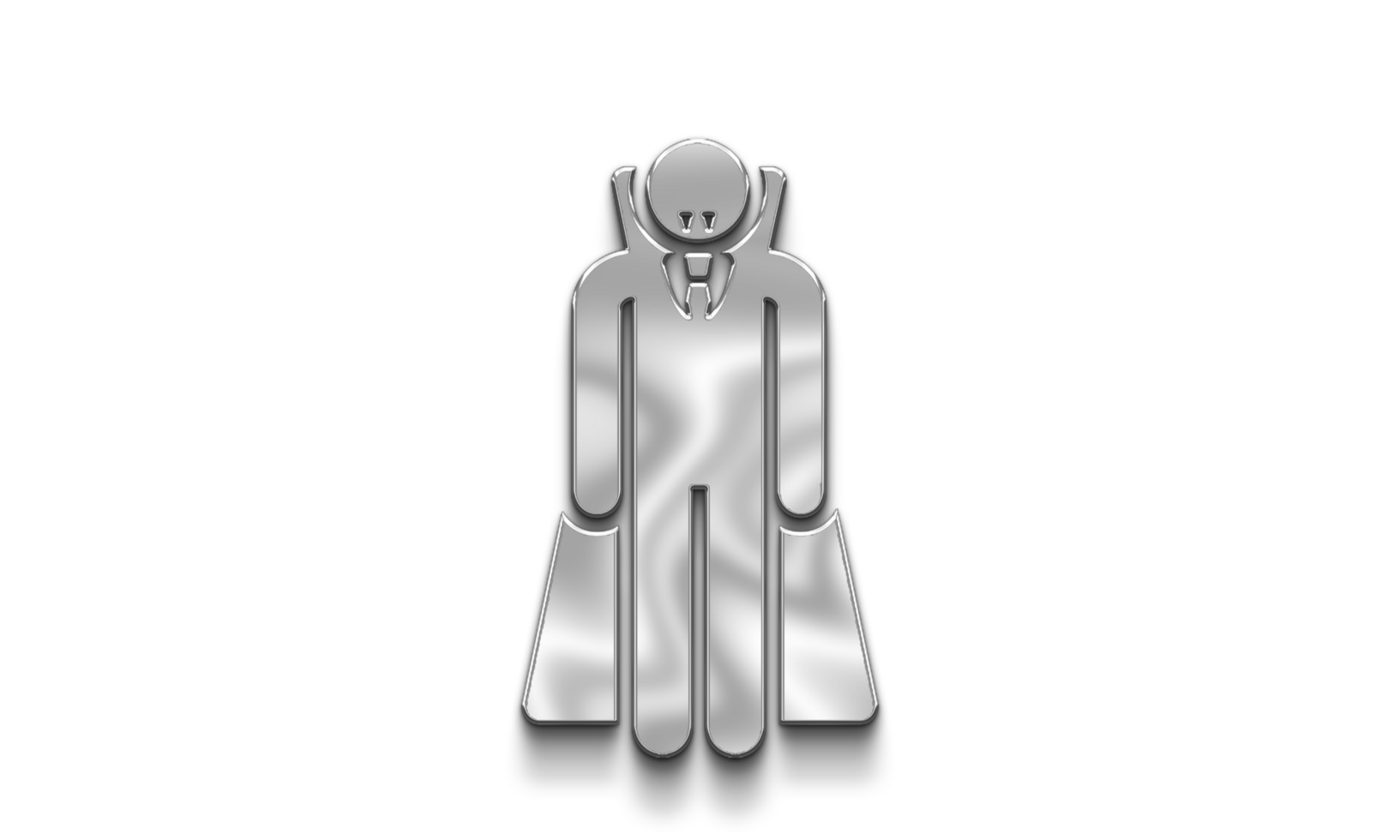 Vampire man costume party Silver Icon PNG