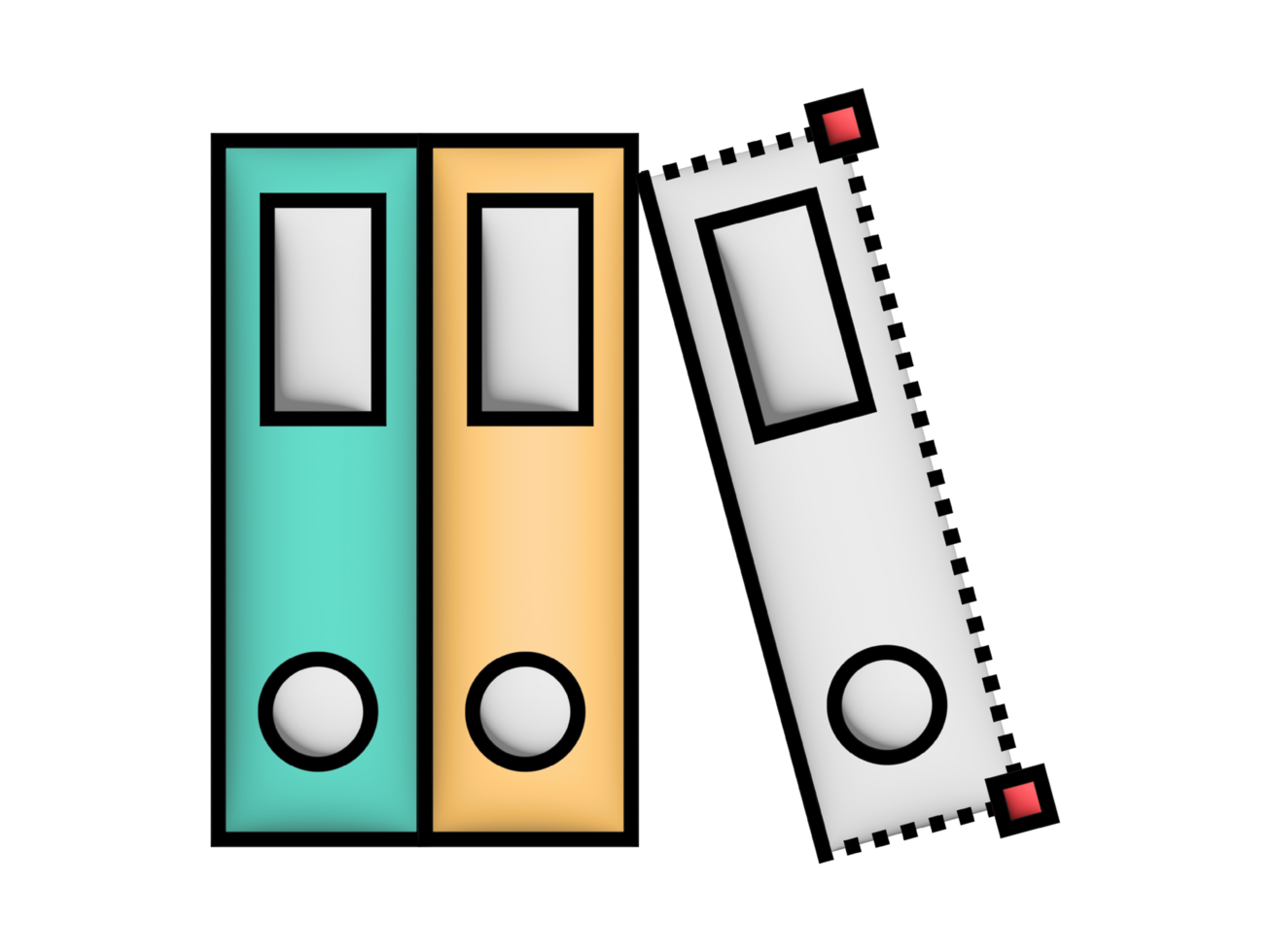 3d Bookshelf icon png