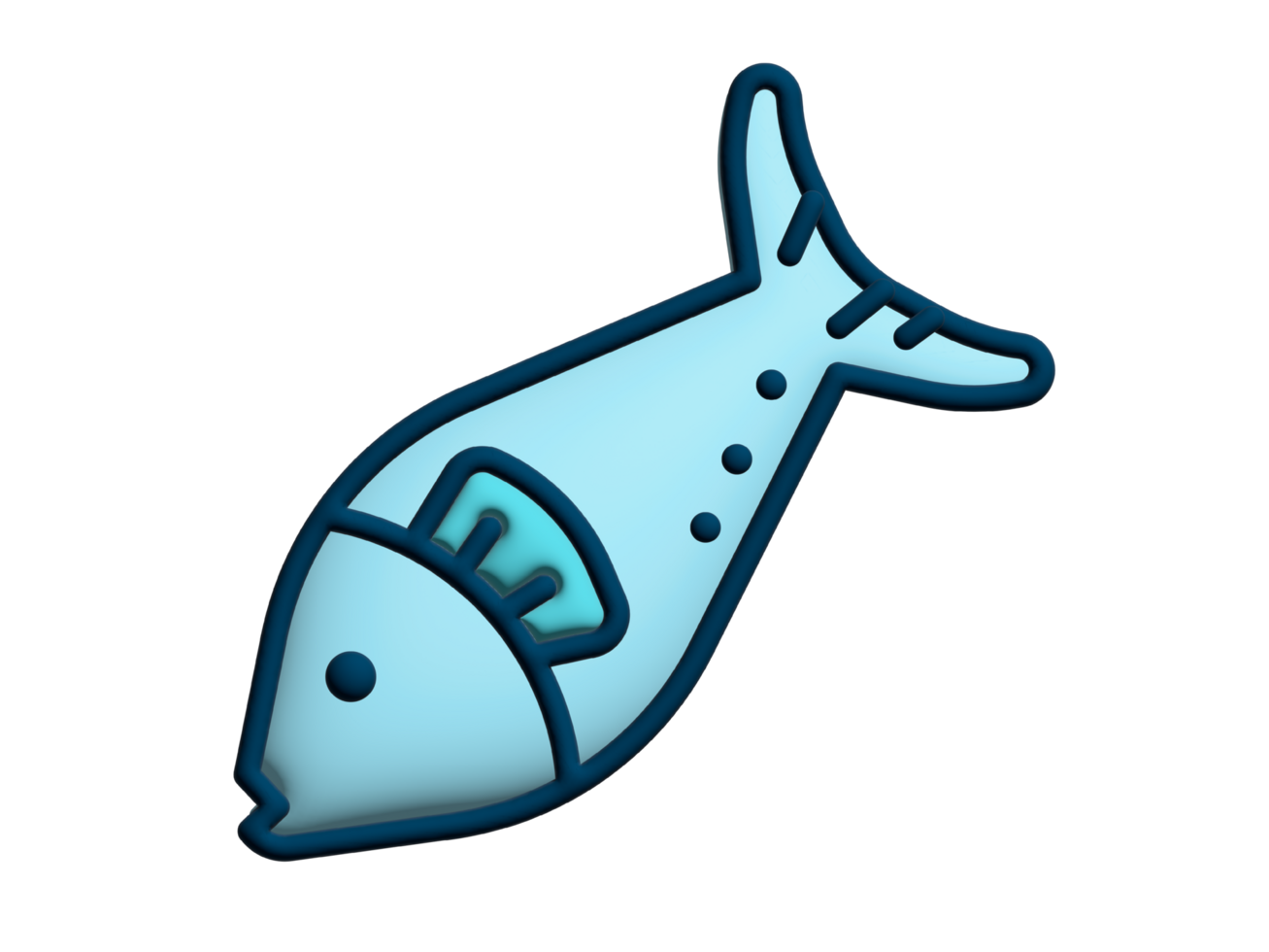 fish icon on transparent background png