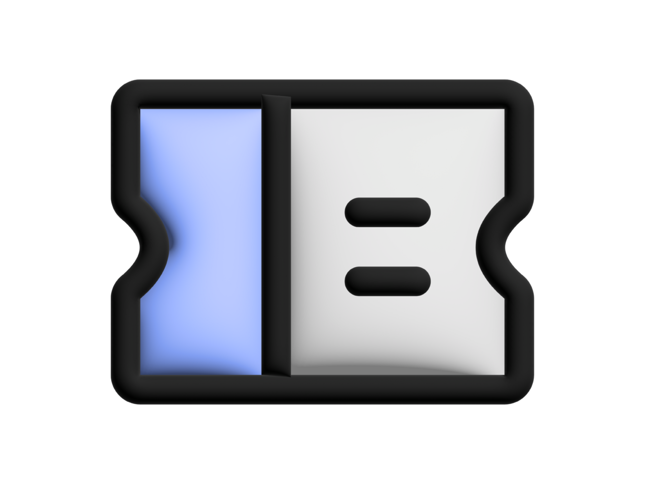 a black and white movie ticket icon png