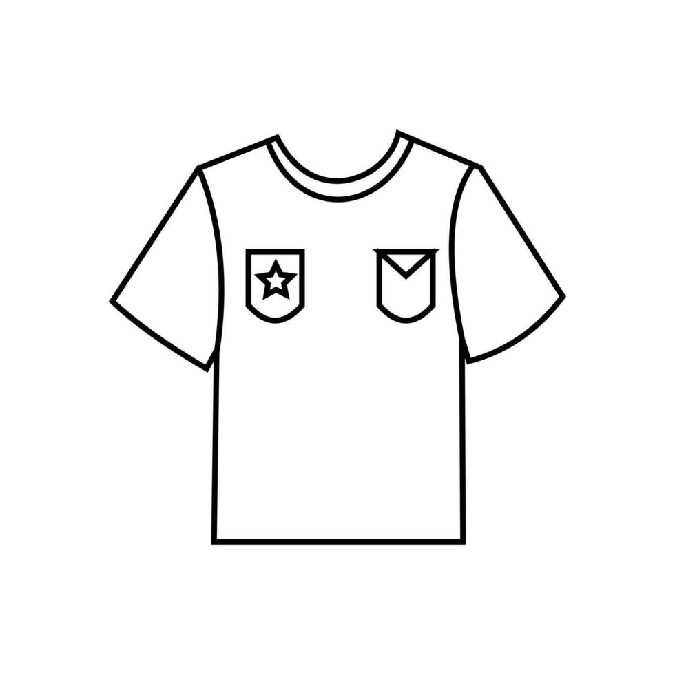 camisa icono, vector ilustración