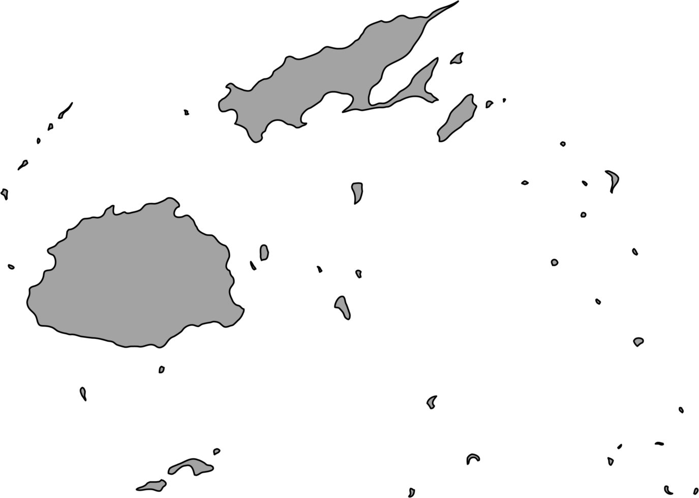 doodle freehand drawing of fiji island map. png