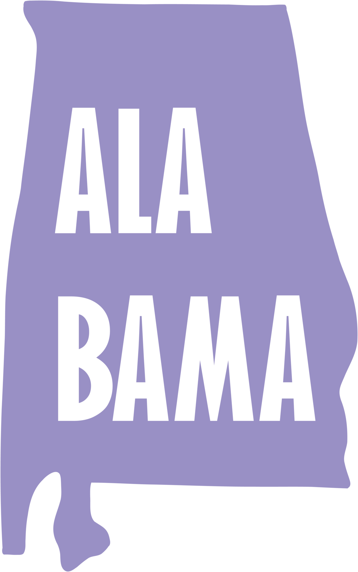Alabama State Map Outline