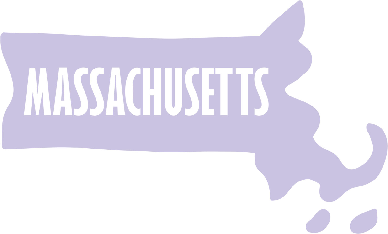 outline drawing of massachusetts state map. png