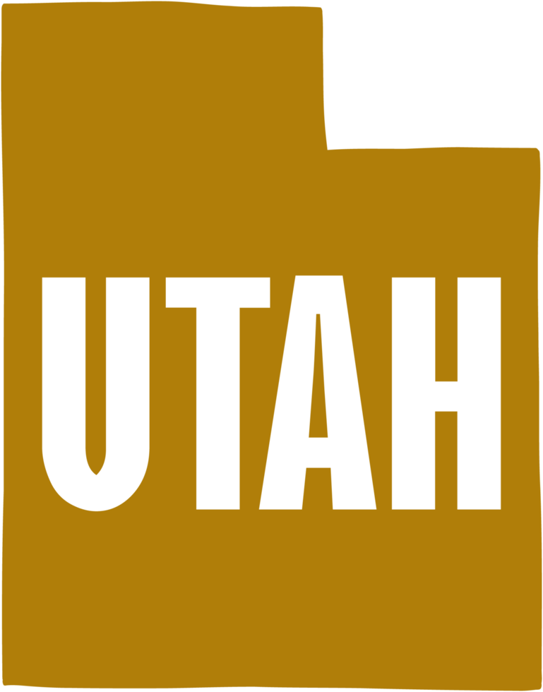 outline drawing of utah state map. png