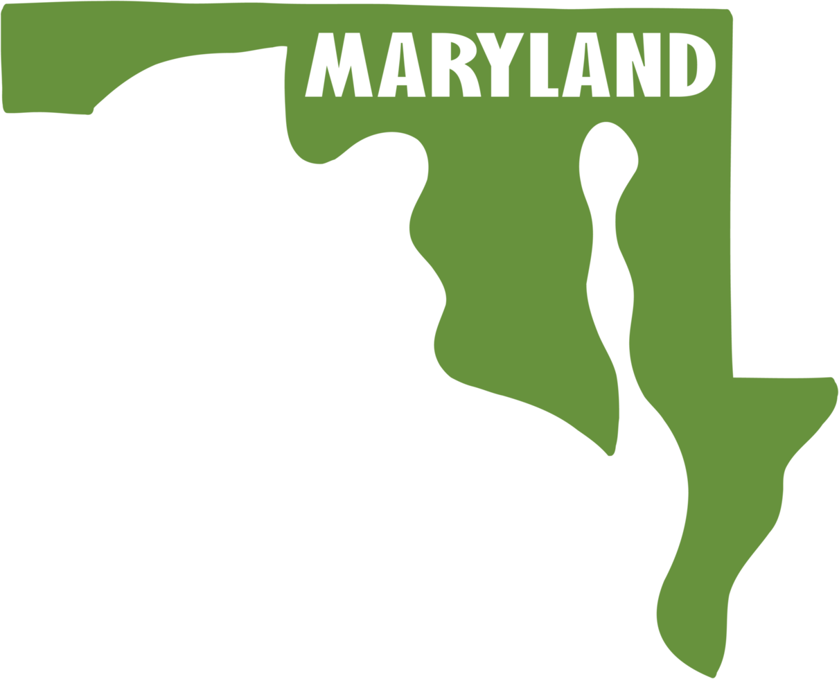 outline drawing of maryland state map. png