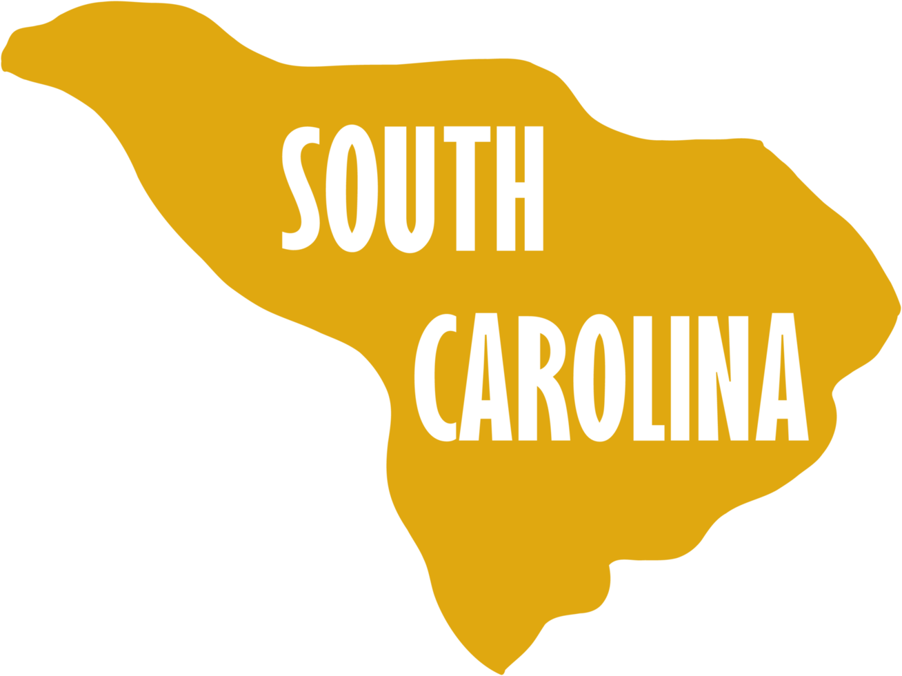 Outline Drawing Of South Carolina State Map 26573659 Png
