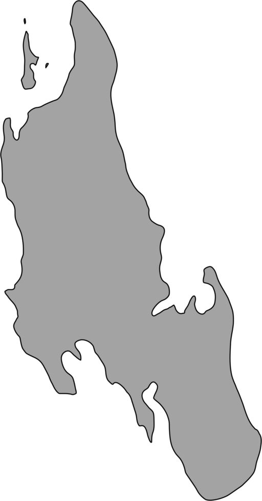 griffonnage à main levée dessin de zanzibar île carte. png