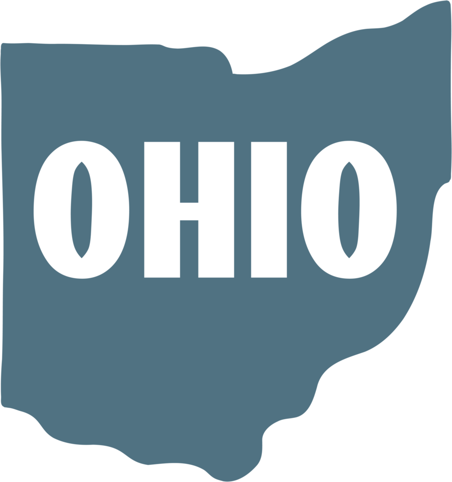 outline drawing of ohio state map. png