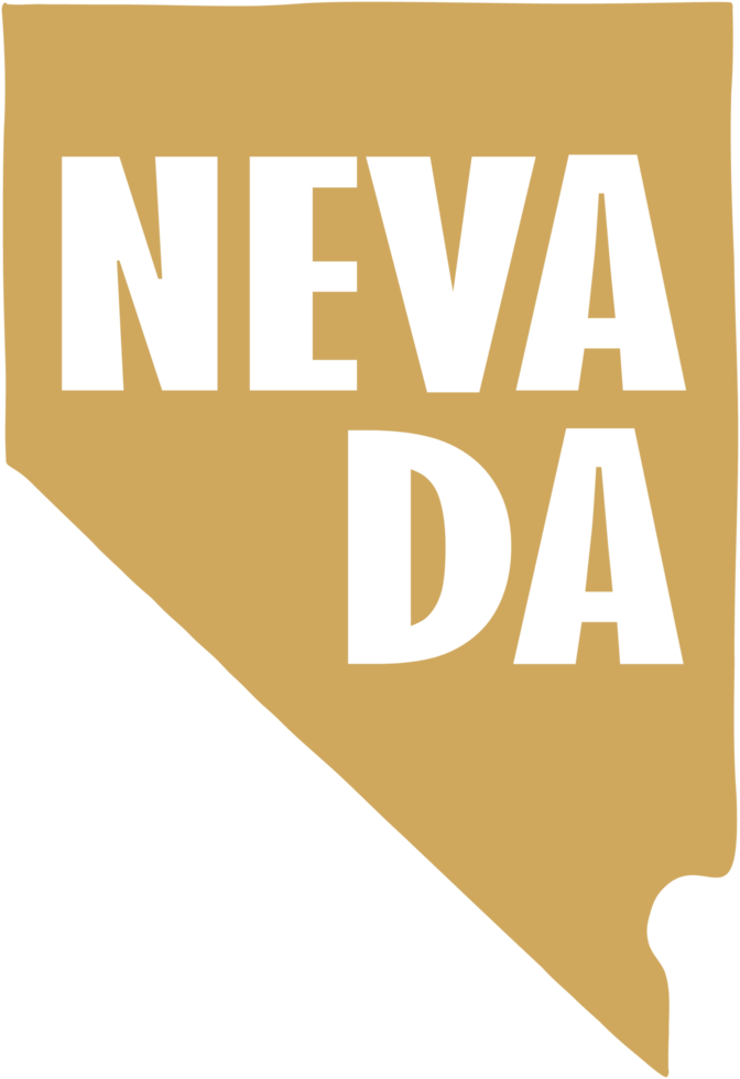 outline drawing of nevada state map. png