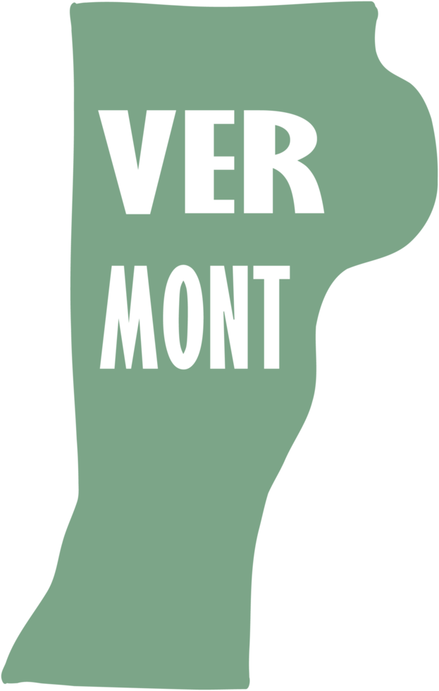 outline drawing of vermont state map. png