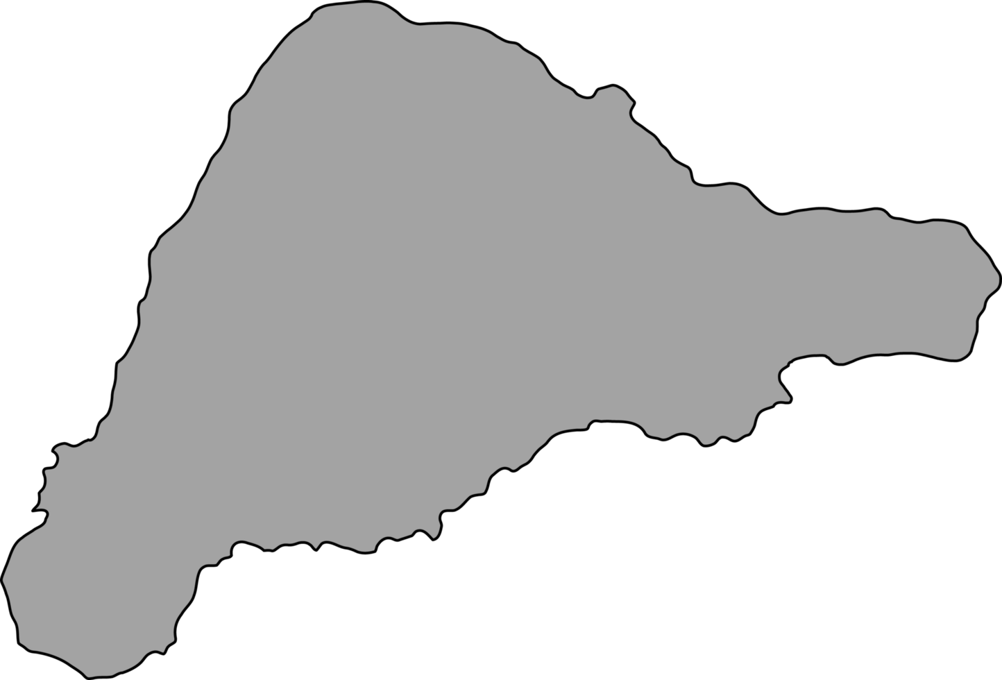 doodle freehand drawing of easter island map. png