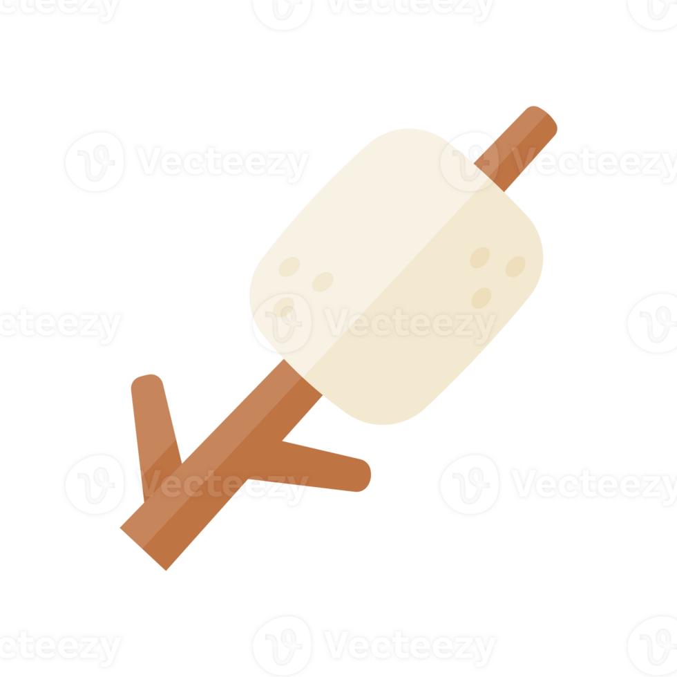 Marshmallow skewers. Campfire activities for hikers Roasted marshmallow until sticky png