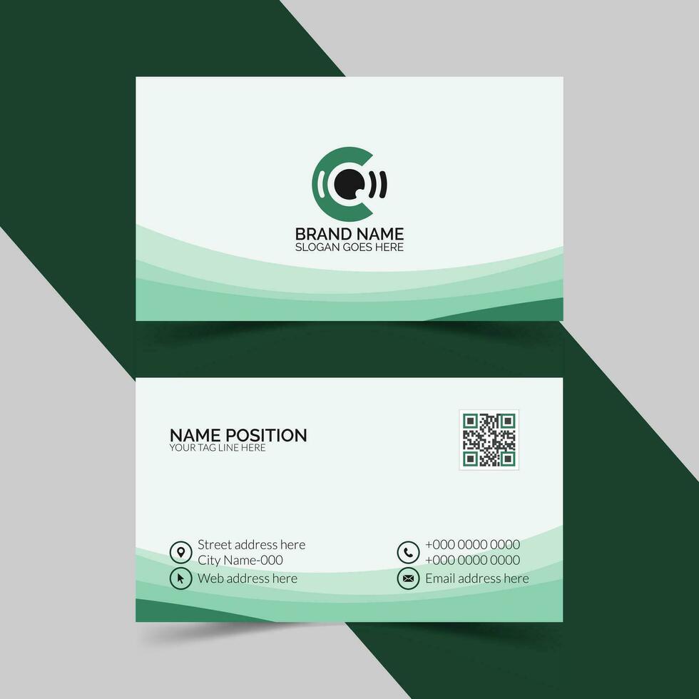 Creative and clean  business card layout vector