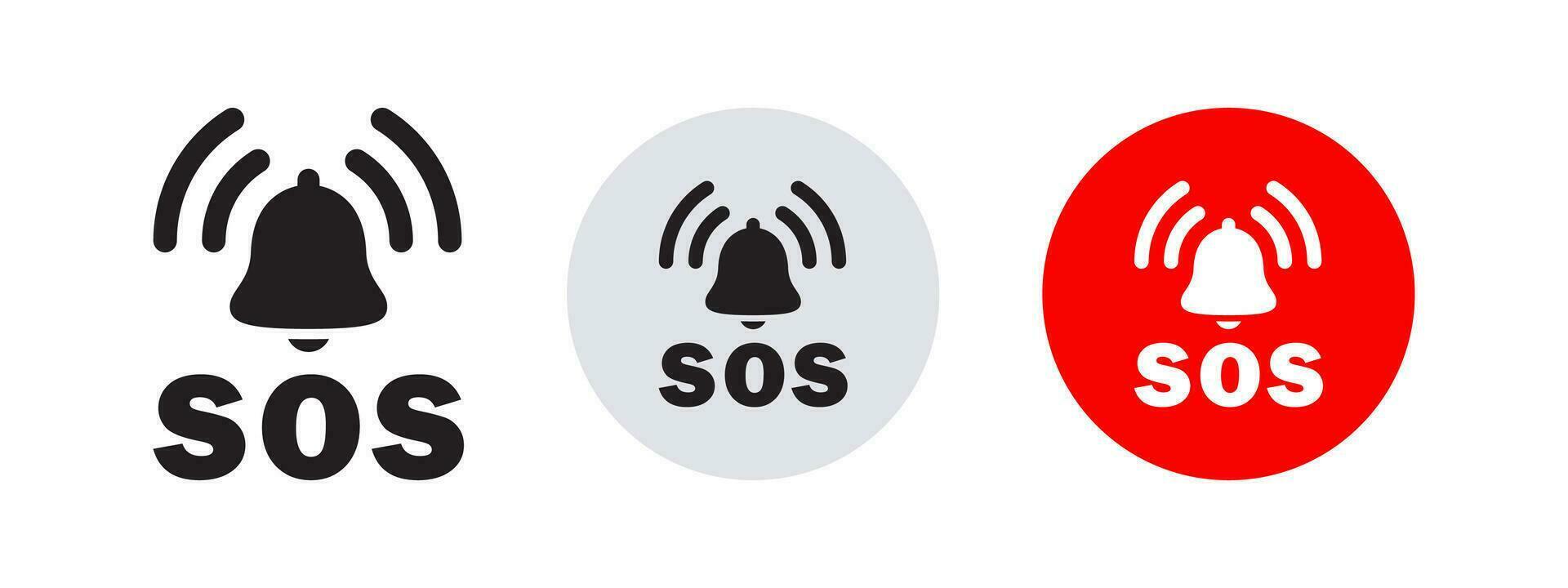 SOS icons. Emergency sign. SOS help service signs. Vector scalable graphics