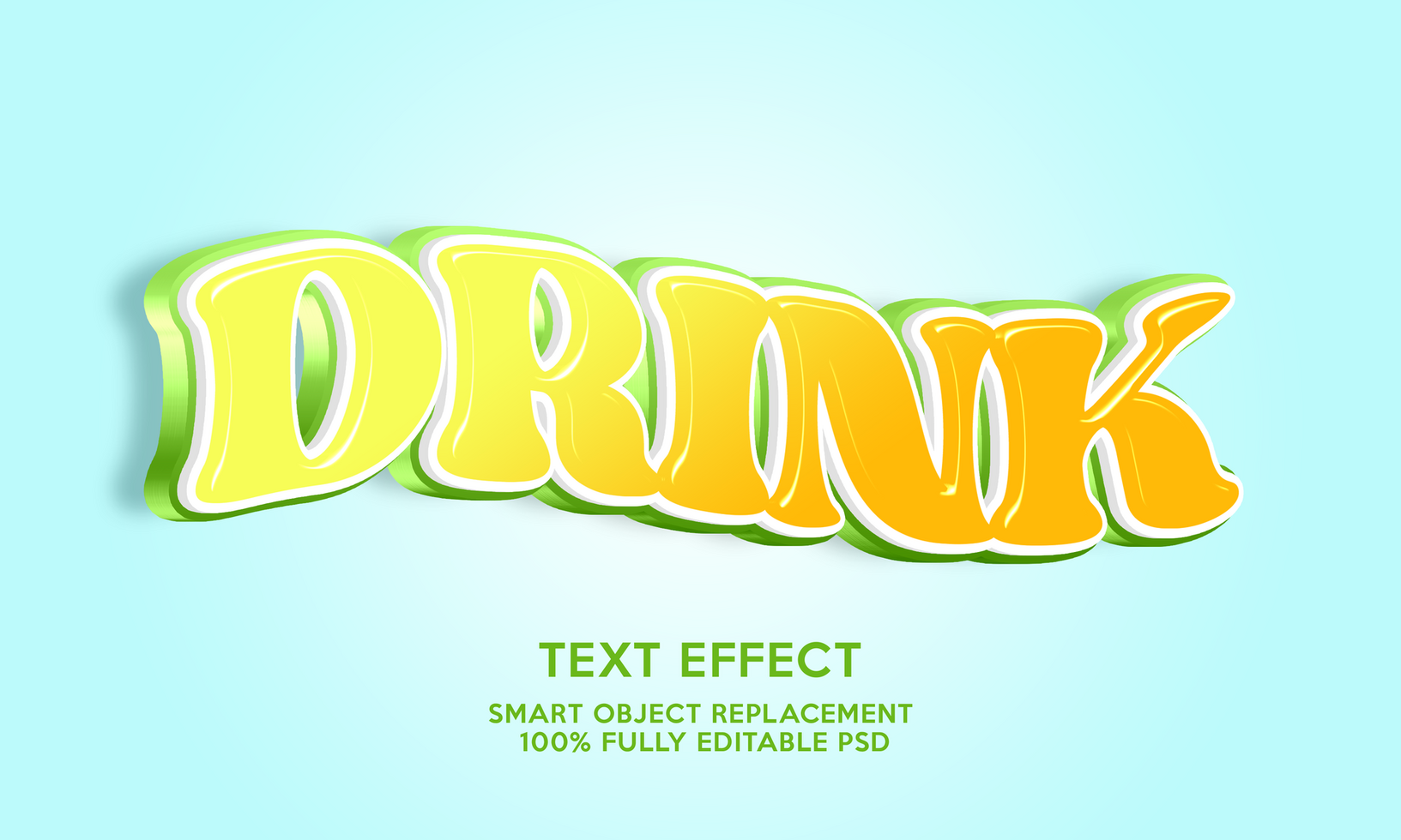 3D Text Effects Template psd