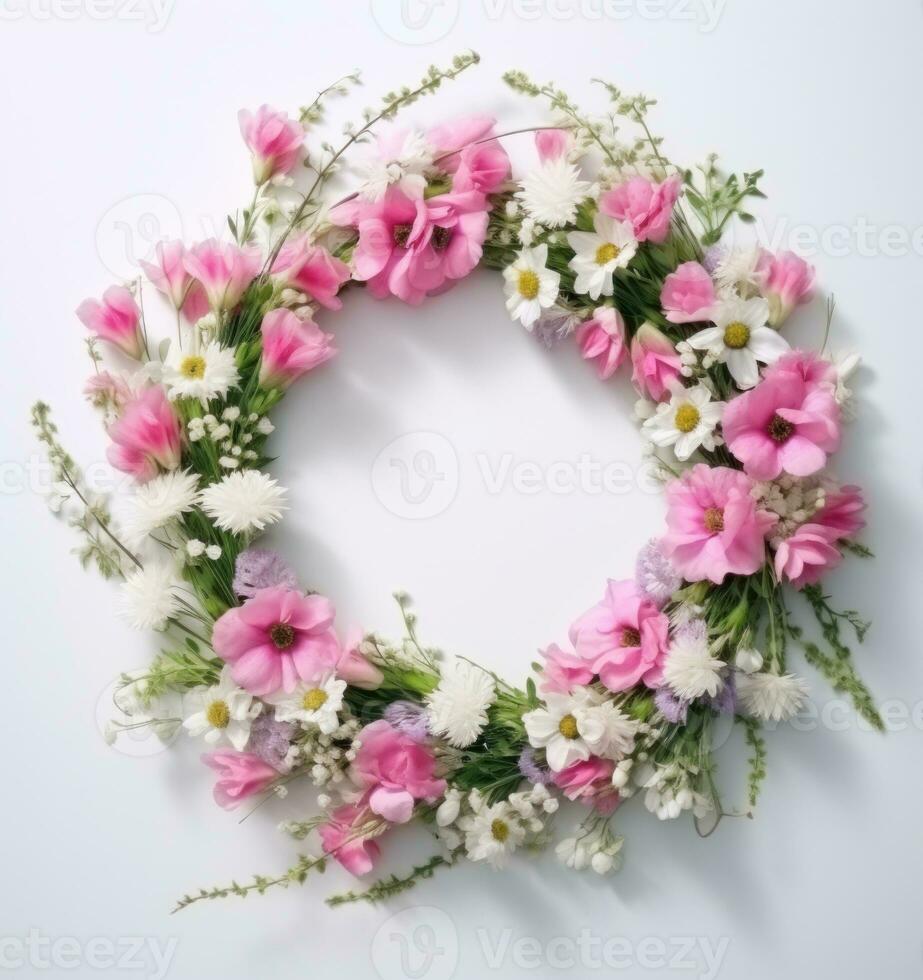 Beautiful floral wreath photo