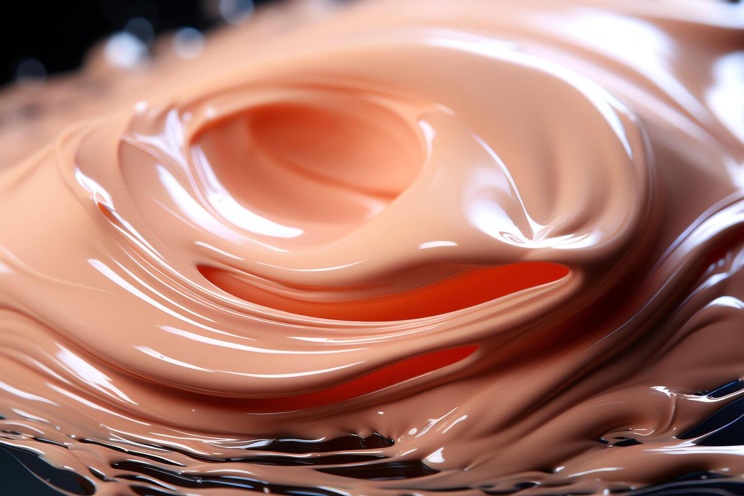 Foundation liquid elements splash. Fluid cosmetic cream or cosmetic make-up creamy product concept by photo