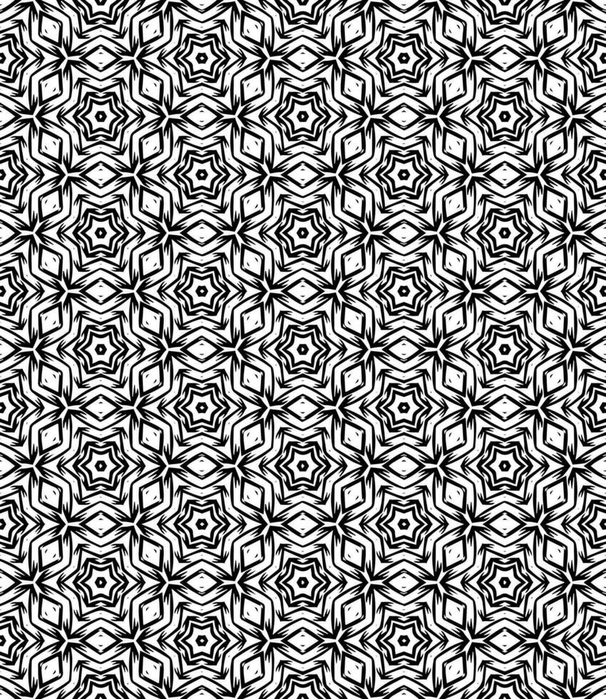 Black and white seamless abstract pattern. Background and backdrop. Grayscale ornamental design. vector