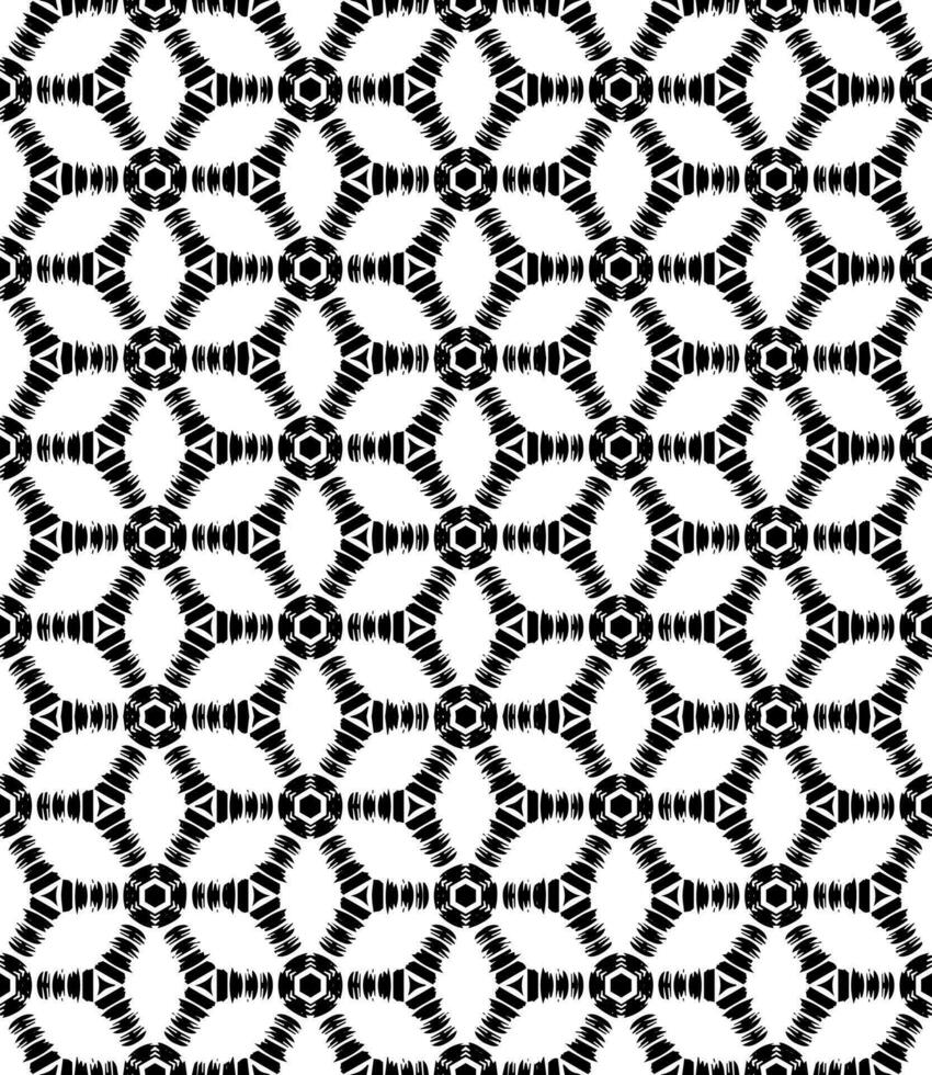 Black and white seamless abstract pattern. Background and backdrop. Grayscale ornamental design. vector