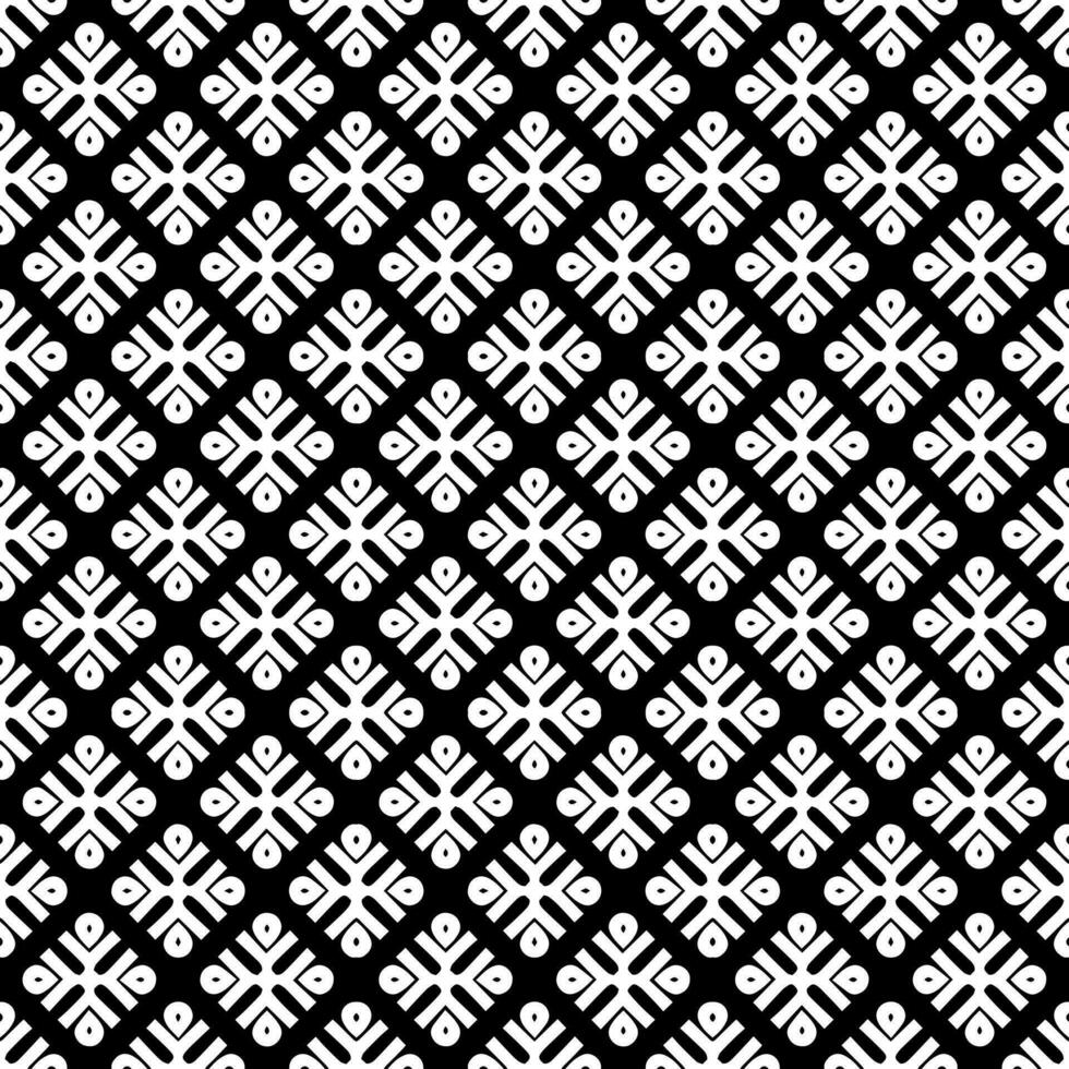 Black and white seamless abstract pattern. Background and backdrop. Grayscale ornamental design. vector