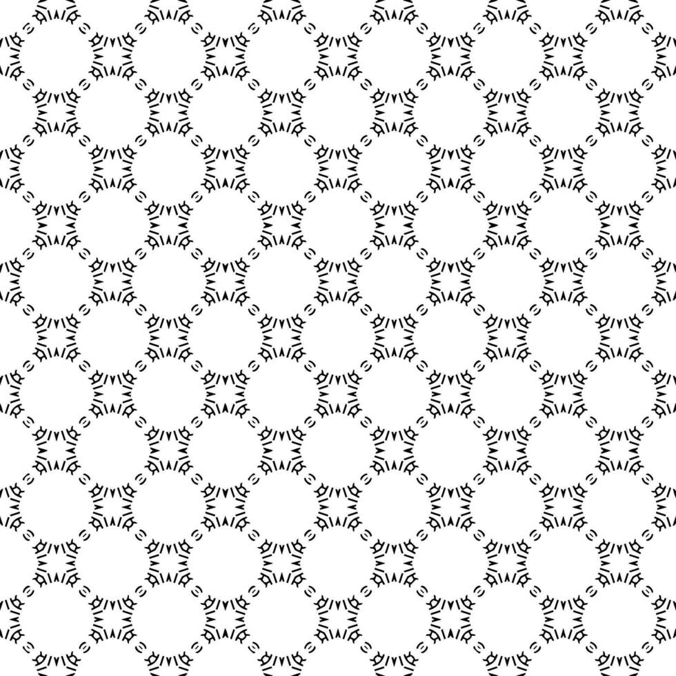 Black and white seamless abstract pattern. Background and backdrop. Grayscale ornamental design. vector