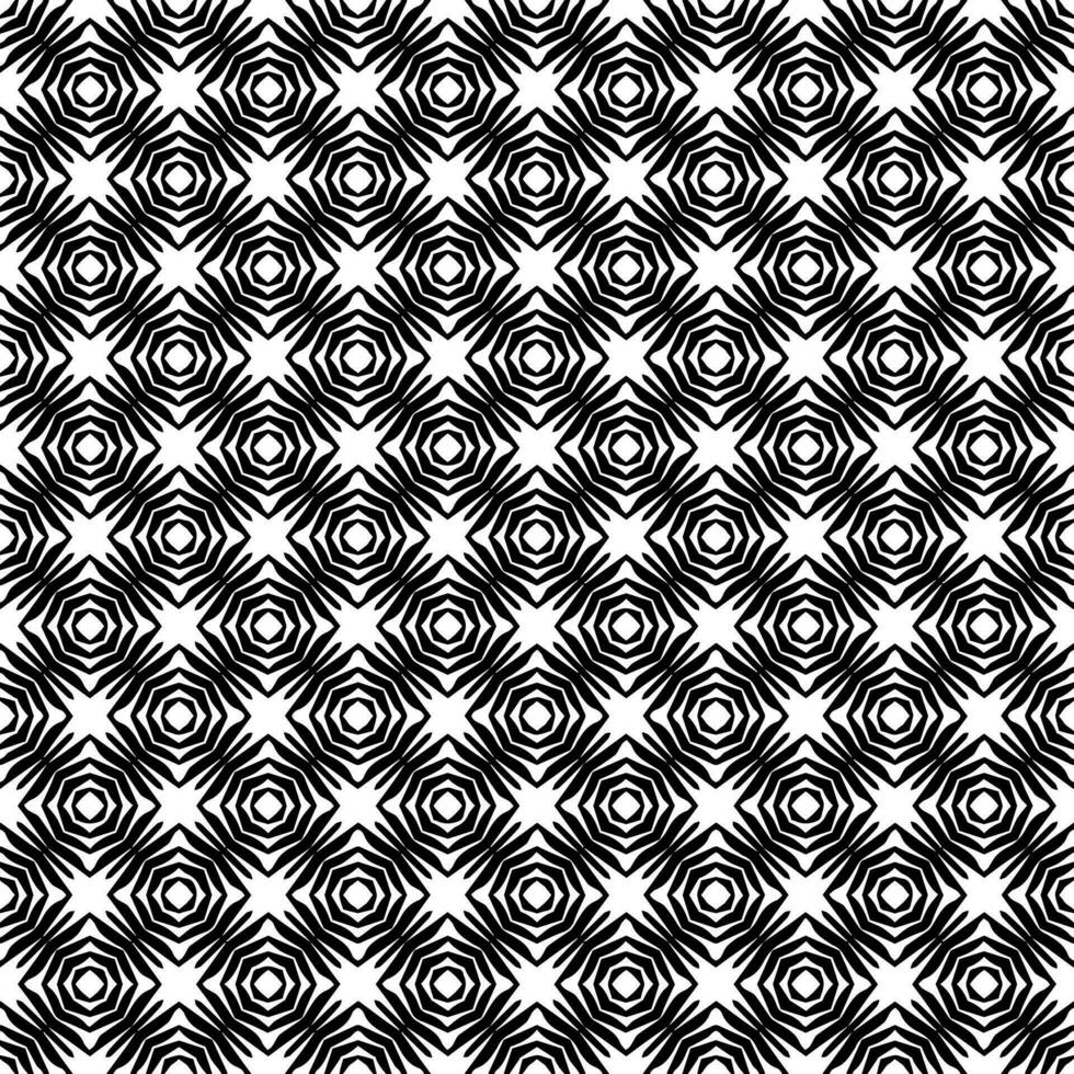 Black and white seamless abstract pattern. Background and backdrop. Grayscale ornamental design. vector
