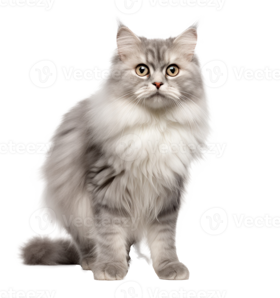 Cute cat isolated png