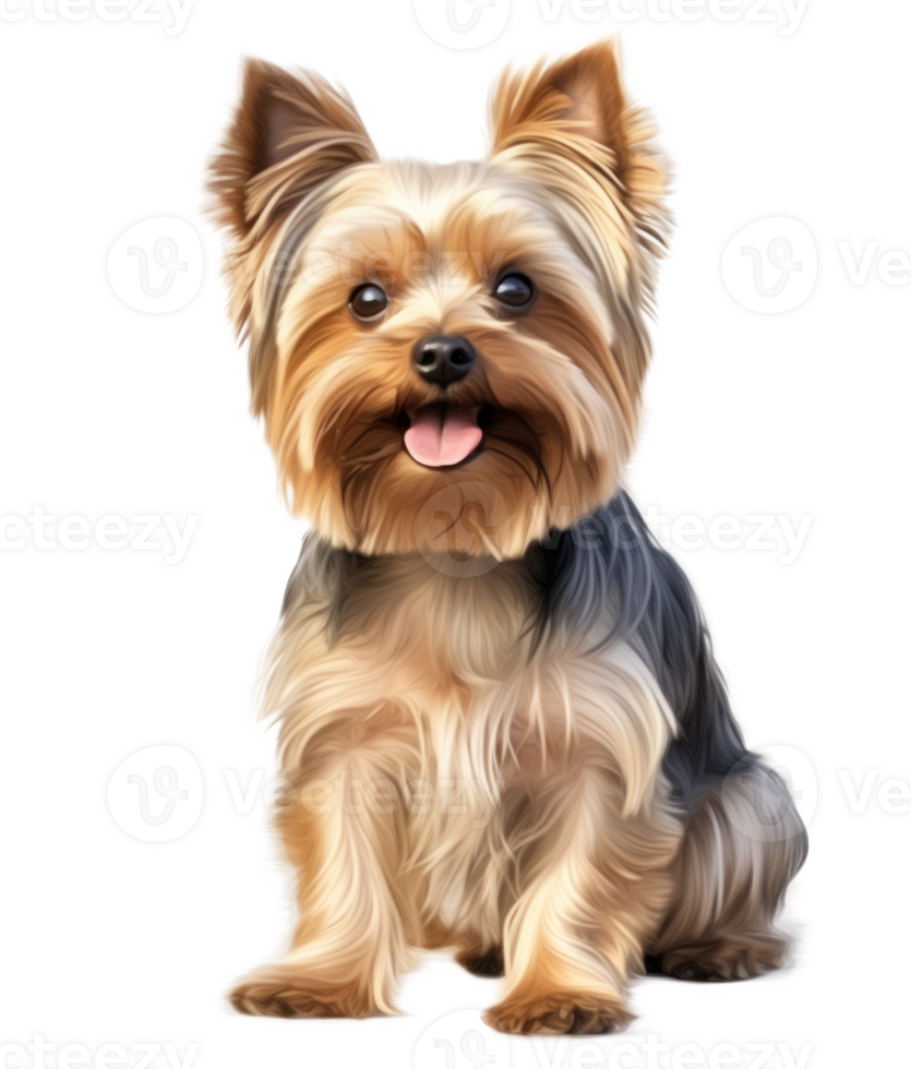 Yorkshire Terrier Hund isoliert png