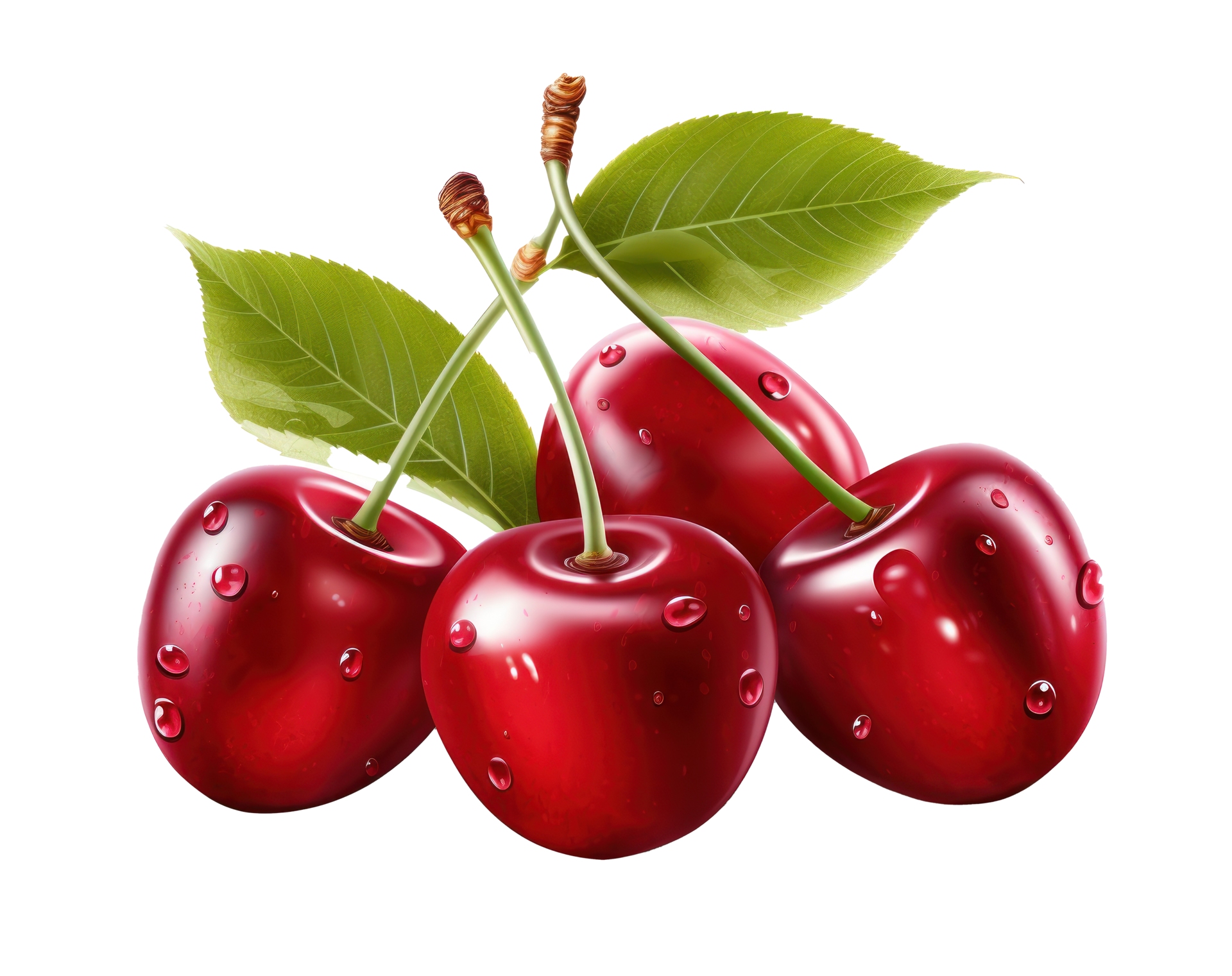 Red cherries isolated 26576116 PNG