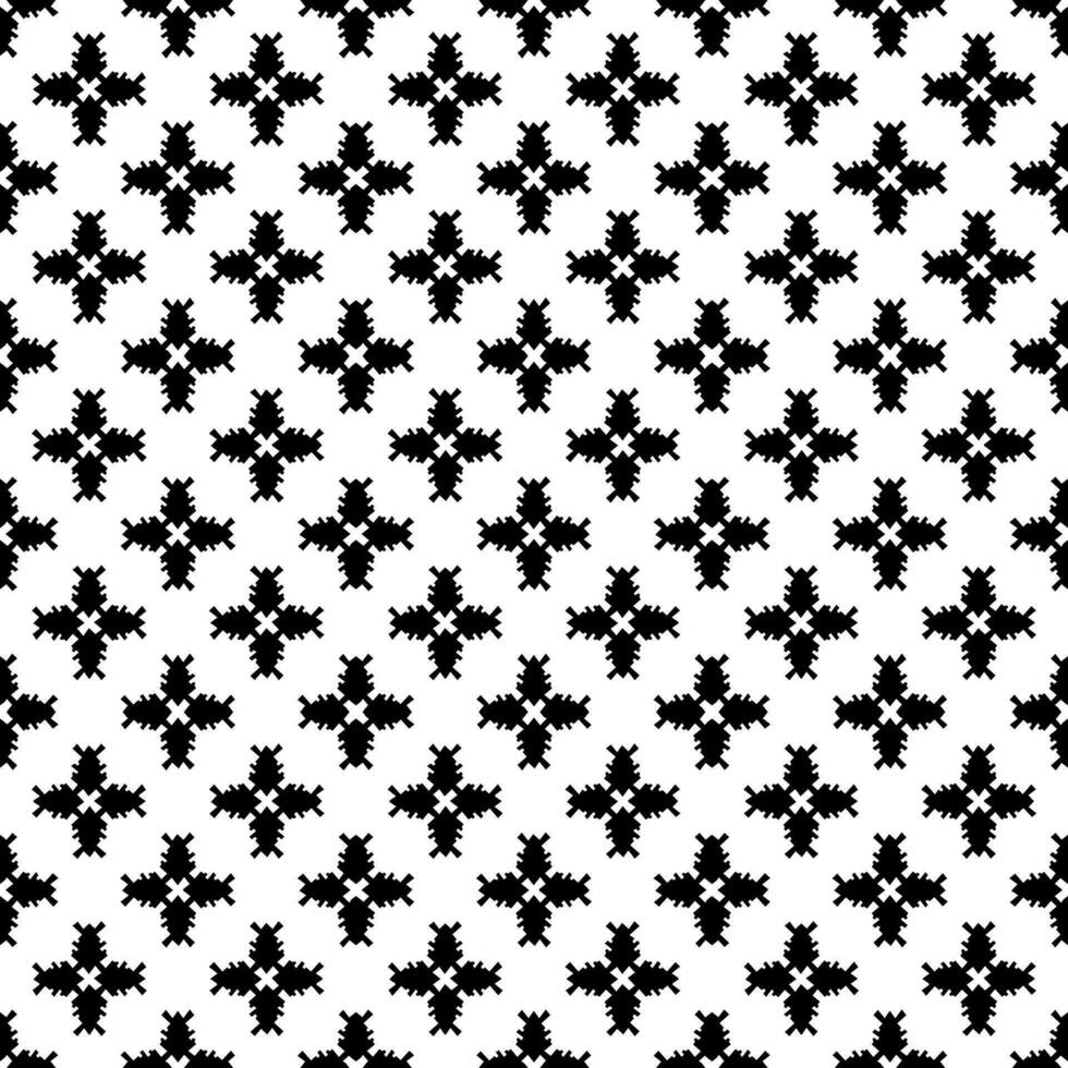 Black and white seamless abstract pattern. Background and backdrop. Grayscale ornamental design. vector