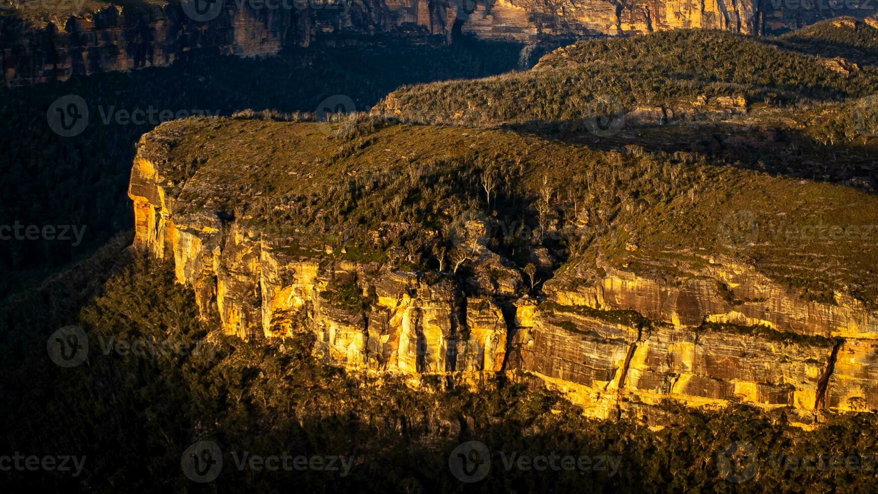 Aerial photo of Mt Victoria Blue Mountains NSW Australia