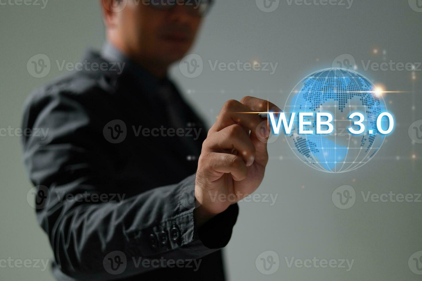 Technology and WEB 3.0  and storage online for computer business network ideas connected to Internet server services for cloud transfer shown in the future Network of Data. photo