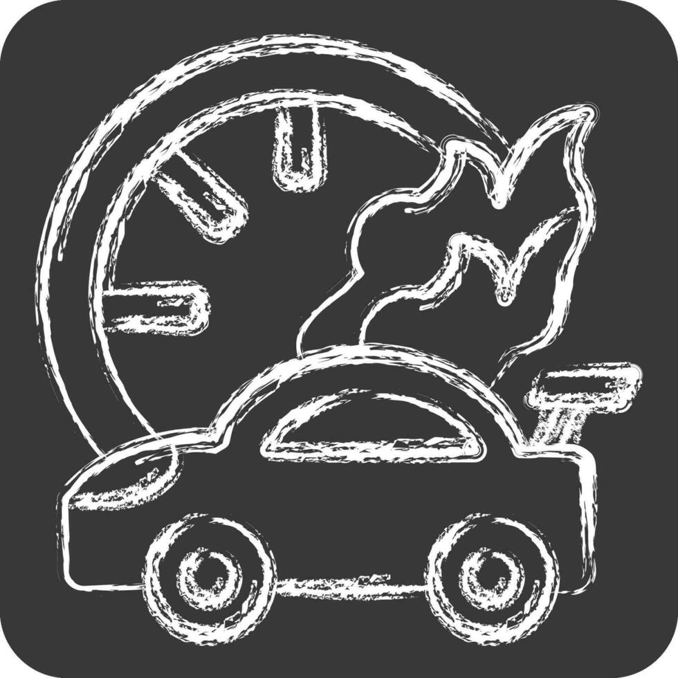 Icon Racing Speed. related to Racing symbol. chalk Style. simple design editable. simple illustration vector