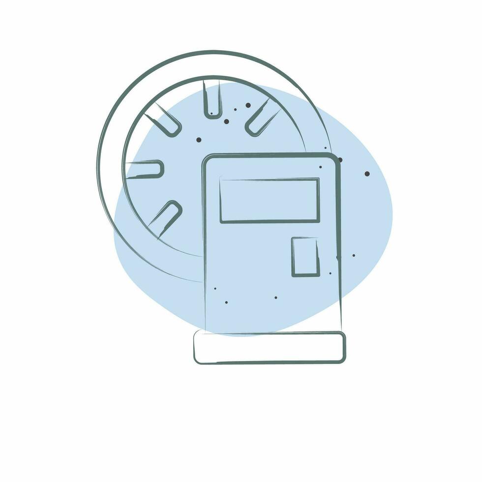Icon Gas Tank. related to Racing symbol. Color Spot Style. simple design editable. simple illustration vector