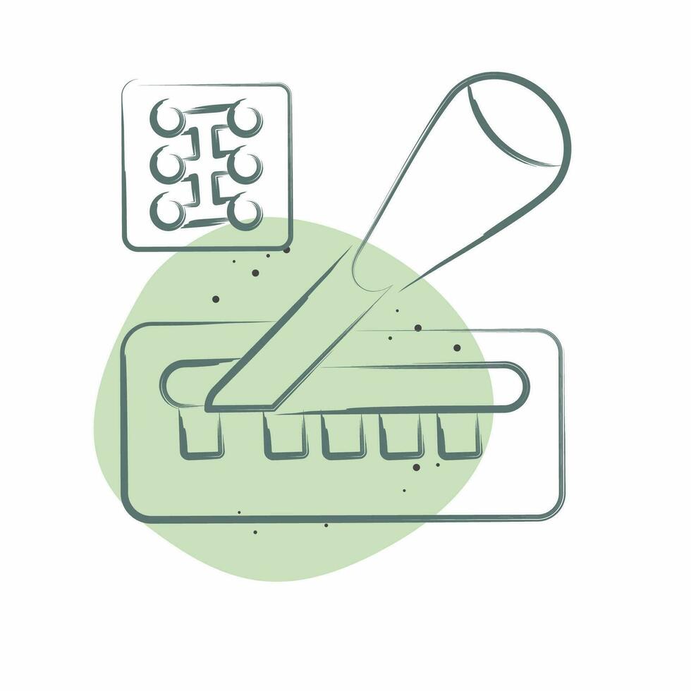 Icon Gear Box. related to Racing symbol. Color Spot Style. simple design editable. simple illustration vector