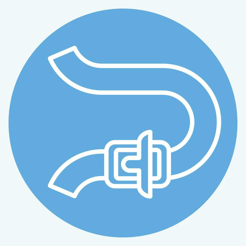 Icon Bend. related to Racing symbol. blue eyes style. simple design editable. simple illustration vector