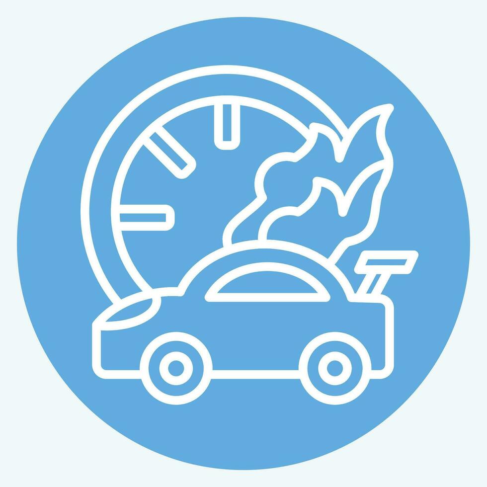 Icon Racing Speed. related to Racing symbol. blue eyes style. simple design editable. simple illustration vector