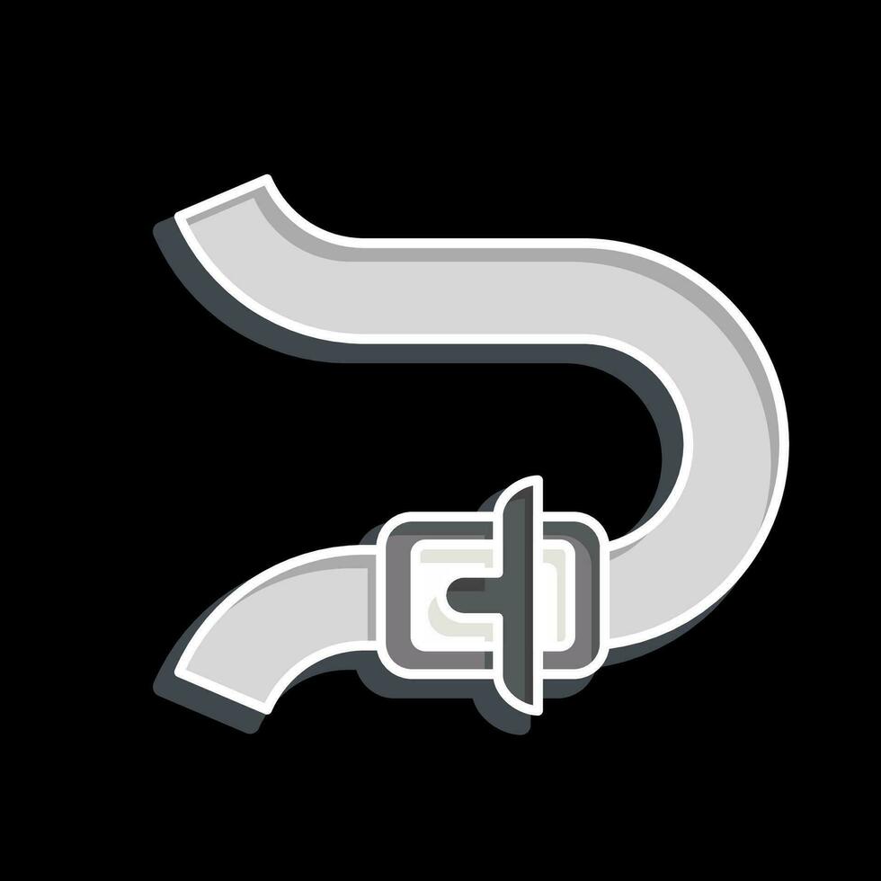 Icon Bend. related to Racing symbol. glossy style. simple design editable. simple illustration vector
