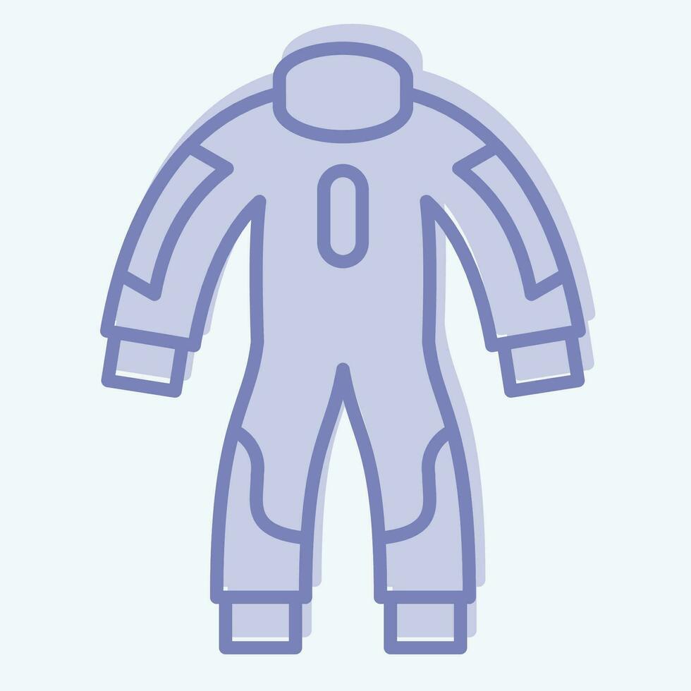 Icon Race Suit. related to Racing symbol. two tone style. simple design editable. simple illustration vector